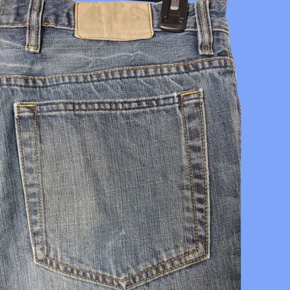 Gap Mens 1969 Straight Fit Denim Jeans Medium Wash Cotton Casual Wear Size 36/34 - Picture 3 of 16